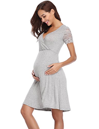 Esprit Maternity Dress Mix Nursing LS Vestito Donna 
